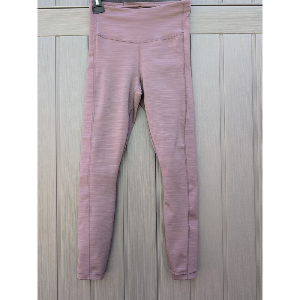 Athleta Ultimate Stash Pocket Tight 7/8 | XS Purple/Brown Train Yoga